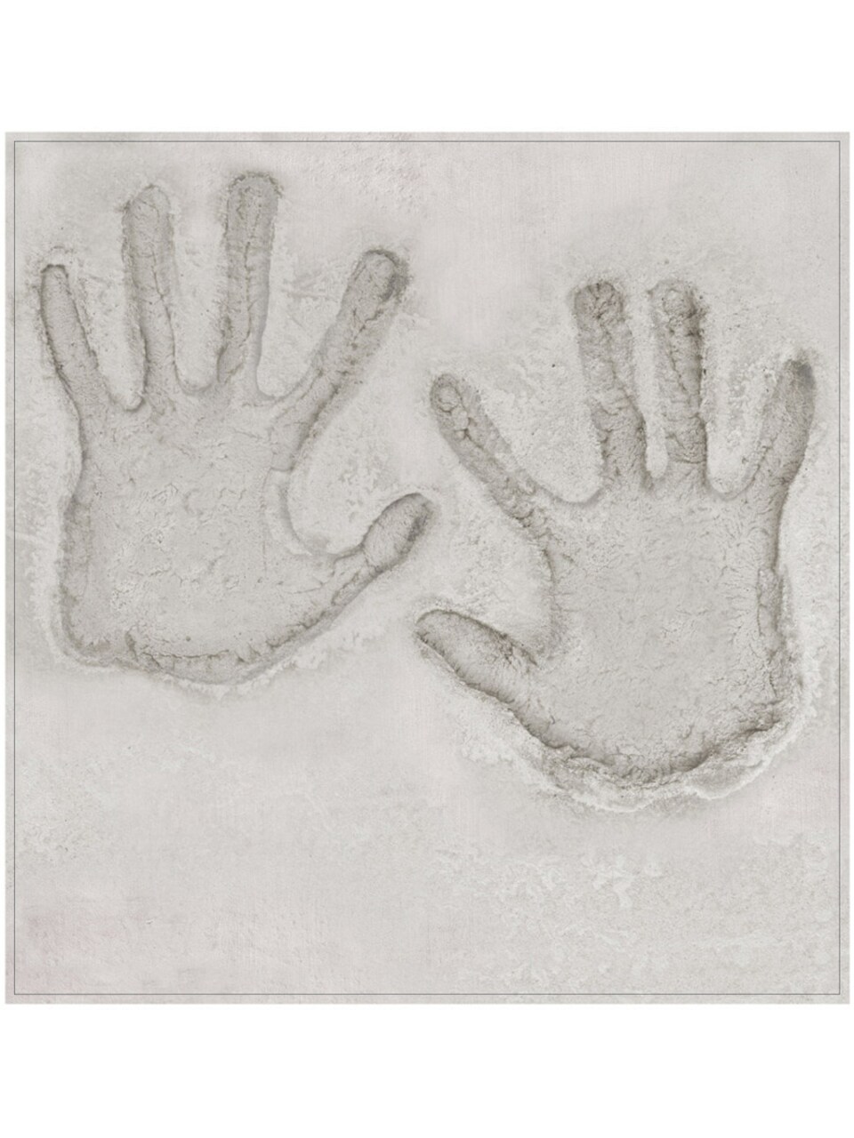 New Movie Star Cement Handprint Peel 'N Place Party Wall Cling Decoration